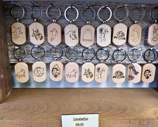 Engraved Wood Key Chains